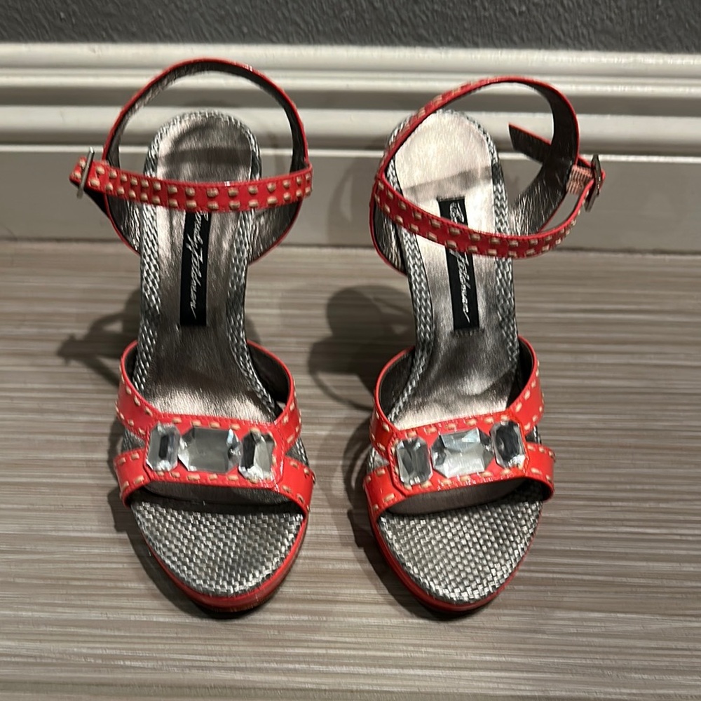 Pink and Silver Women's Heels
